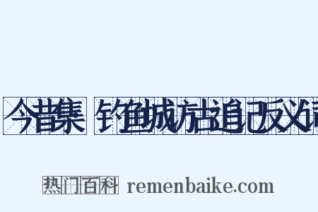 今昔集·钓鱼城访古追记反义词是什么意思的图片
